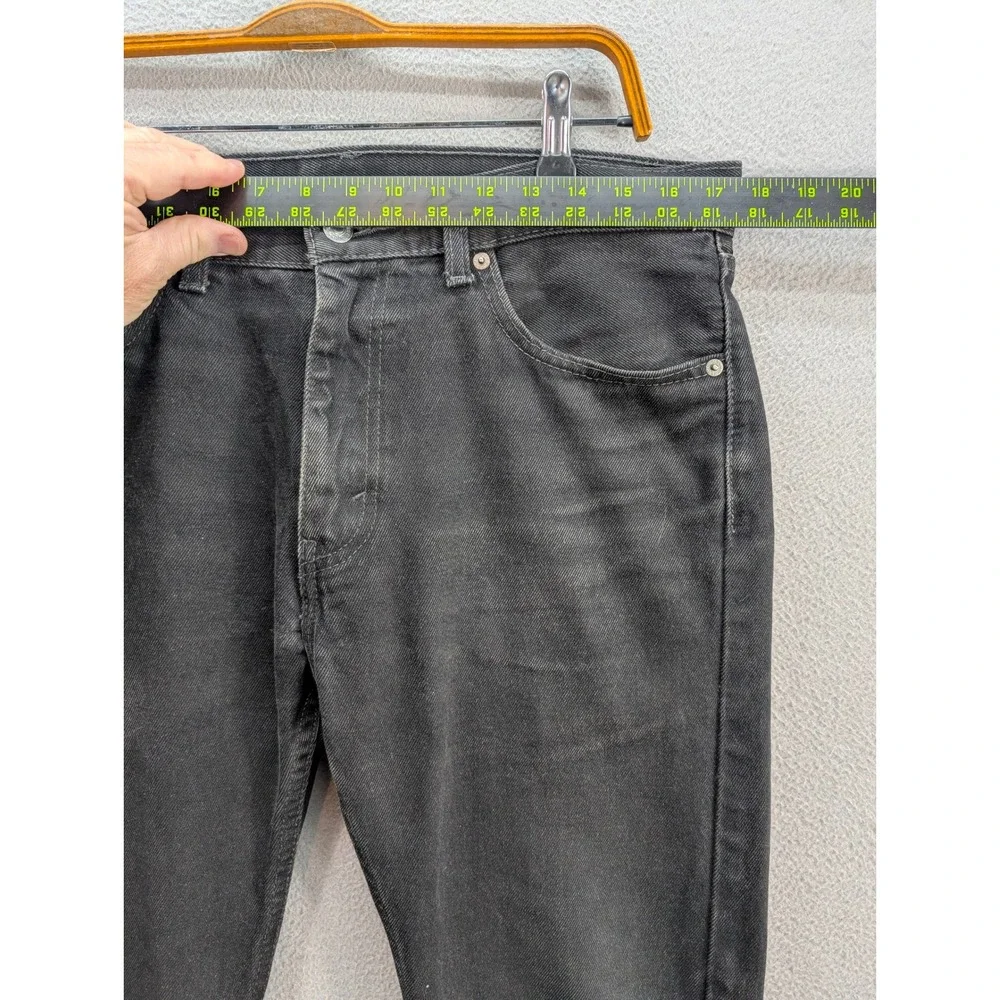Levi's 501 Original Fit Denim Jeans Men's 33x30 Black Button‎ Fly Straight Leg